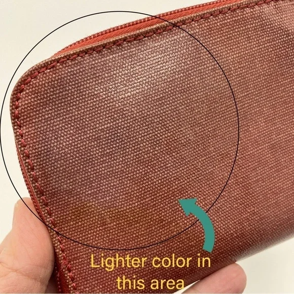 Mariposa Birdie wristlet / clutch / wallet / coin purse, brownish red - Picture 9 of 9